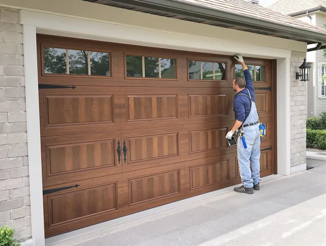 Custom garage door showcase by Huntersville Garage Door Repair in Huntersville