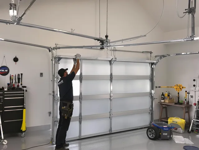 Huntersville Garage Door Repair certified team performing precision garage door installation in Huntersville