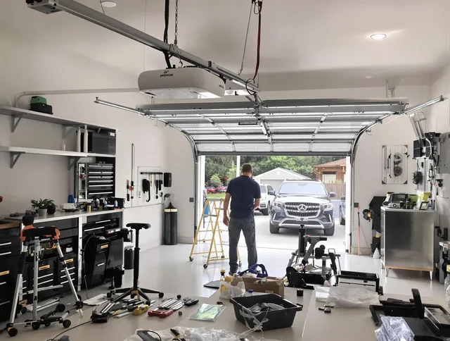 Garage door opener installation by Huntersville Garage Door Repair in Huntersville